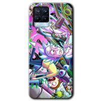 Realme 8 Pro Kılıf HD Desen Baskılı Arka Kapak - Graffiti Çizgi Film + Kırılmaz Cam