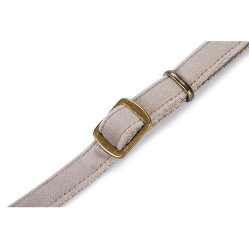 Beeztees DBL Köpek Tasması, Kadife, Gri, 26-40cm, 15mm