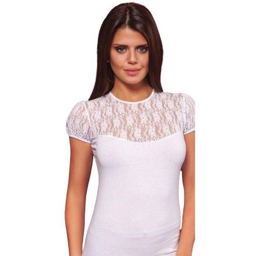 8017 Bayan Bisiklet Yaka Kısa Kol Elastane