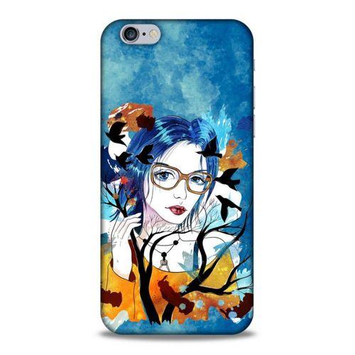 Lopard Apple Iphone 6S Uyumlu Kılıf Sürreal Yüzler ♀ (27) Tasarımlı Kılıf Baskılı