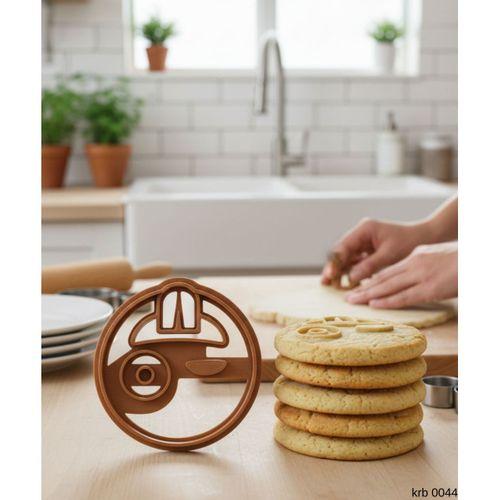 Karakter Figürlü Yuvarlak Kurabiye Kalıbı – Hamur Kesici, Şeker Hamuru ve Oyun Hamuru İçin