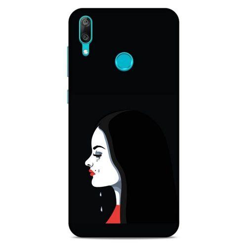 Huawei Y7 2019 Kılıf Depresyon (29) Arka Koruma Kılıfı Pembe