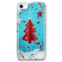 Apple iPhone SE 2020 Kılıf Yılbaşı Hediyesi Arka Kapak Koruma Desenli Full Koruyucu