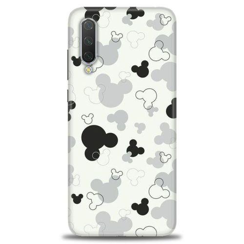 Xiaomi Mi 9 SE Kılıf HD Baskılı Kılıf - Siyah Mickey + Tam Ekran Koruyucu