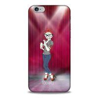 Apple Iphone 6 Kılıf FunnyMaX (50) Shockproof Kılıf Koyu Pembe Kedi