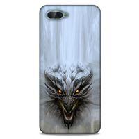 Oppo Rx17 Neo Kılıf Dragons (11) Tam Koruma Beyaz Ejderha