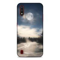 Lopard Samsung Galaxy A01 Uyumlu Kılıf Gece'S (27) Tasarımlı Kılıf Dolunay