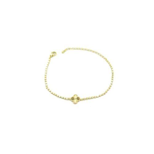 VC Yonca Ezme Bileklik - Altın