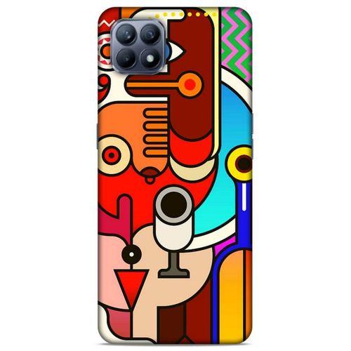 Lopard Huawei P40 Lite Uyumlu Kılıf Soyut Sanat (8) Desenli Baskılı Kılıf