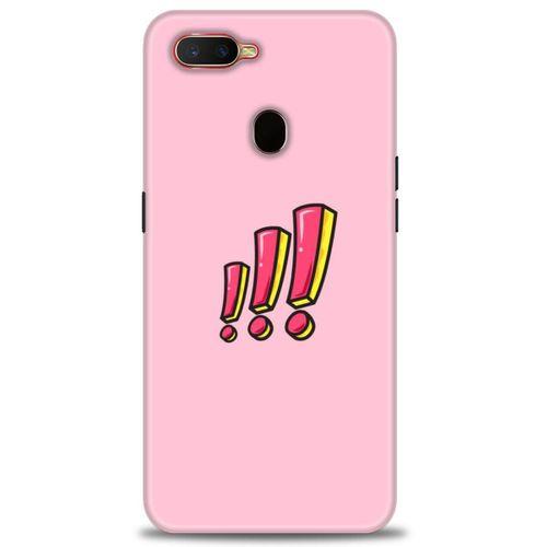 Oppo A12 Kılıf HD Baskılı Kılıf - Ünlem + Tam Ekran Koruyucu
