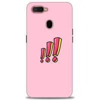 Oppo A12 Kılıf HD Baskılı Kılıf - Ünlem + Tam Ekran Koruyucu