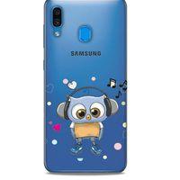 Zoologix (73) Samsung Galaxy A20s Şeffaf Kılıf Silikon Desenli