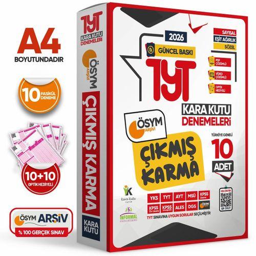 2026 TYT ÖSYM Çıkmış Karma Kara Kutu Sayısal-Sözel-Eşit Ağırlık TG 10lu Deneme Paketi D Çözümlü
