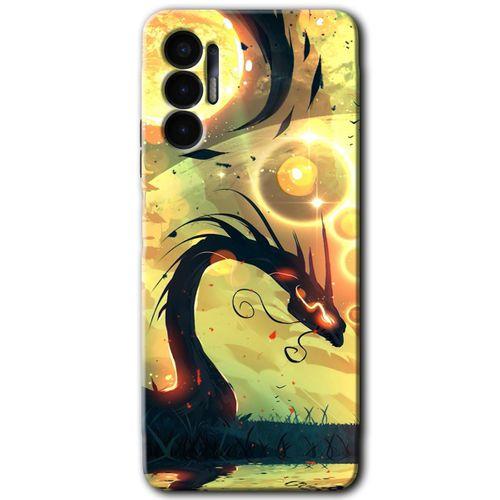 Tecno Pova 3 Kılıf HD Desen Baskılı Arka Kapak - Digital Dragon