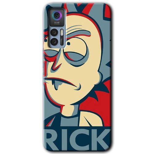 TCL 30 Kılıf HD Desen Baskılı Arka Kapak - Rick News