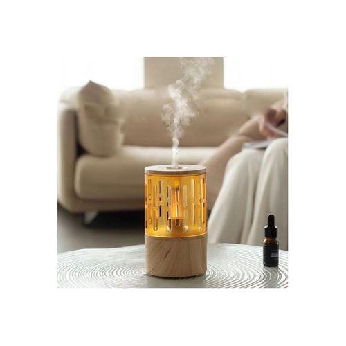 Mum Işığı Görünümlü Taşınabilir 125ml Kapasiteli Işıklı Aroma Yayıcı Hava Nemlendirici