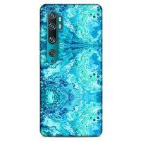Mermer Desenli (36) Tema Glitter Kılıf Deniz Mavisi Xiaomi Mi Note 10 Kılıf