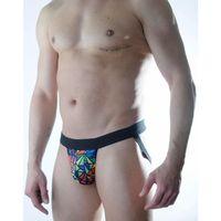 Erkek Renkli Desenli Jockstrap İç Giyim