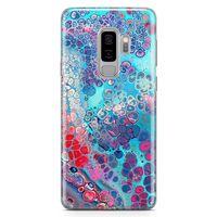 Samsung Galaxy S9 Plus Kılıf Mermer Bubbles Arka Kapak Koruma Desenli Full Koruyucu