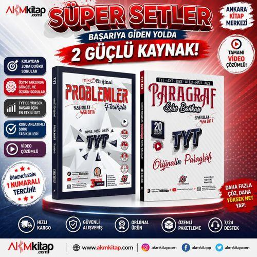 Orijinal Mikro TYT Problemler ve Paragraf Soru Bankası Seti 2 Kitap