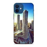 Apple iPhone 12 Mini Kılıf Dünya Mimarisi (50) Shockproof Kılıf Pin On Towers