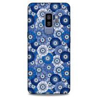Samsung Galaxy S9 Plus Uyumlu Kılıf Mavi Delisi (37) Silicone Cover Daireler