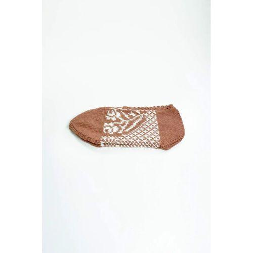 2 Çift El Örgüsü Kışlık Şık Kadın Yün Patik Set 9