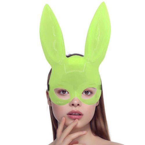 Karanlıkta Parlayan Fosforlu Tavşan Maskesi – Glow Bunny Masquerade Maske (32x22 Cm) - Lisinya