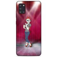 Samsung Galaxy A31 Kılıf FunnyMaX (50) Shockproof Kılıf Koyu Pembe Kedi