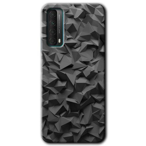 MRCİLETİSİM Huawei P Smart 2021 Kılıf HD Desen Baskılı Arka Kapak + Temperli Cam - Dark Broke