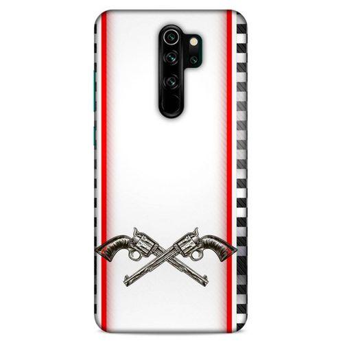 Lopard Xiaomi Redmi Note 8 Pro Uyumlu Kılıf Tattoo's (28) Arka Kapak Tabanca Sövmesi