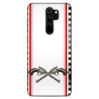 Lopard Xiaomi Redmi Note 8 Pro Uyumlu Kılıf Tattoo's (28) Arka Kapak Tabanca Sövmesi