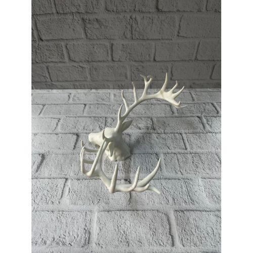 Dekoratif Geyik Başı Heykel 25 Cm Modern Minimal Tasarım