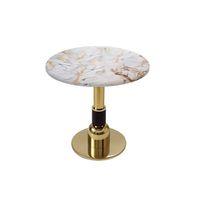 Dockers Gold Yuvarlak Masa  Çap 80cm - (Werzalit, Wermodin ve Allzalit Tabla) - Gold