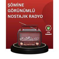 Solar Panelli Alev Işıklı Bluetooth Hoparlör – Çoklu Giriş, Uzun Pil Ömrü