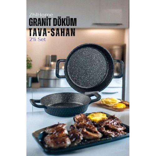 Zhlhome Döküm Granit Sahan Tava Set 2li