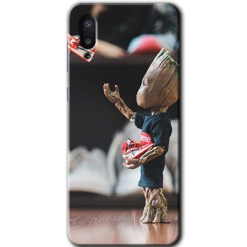 Samsung Galaxy A02 Kılıf Baskılı Kapak - I am Groot + 5D Tam Kaplayan Cam