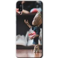 Samsung Galaxy A02 Kılıf Baskılı Kapak - I am Groot + 5D Tam Kaplayan Cam