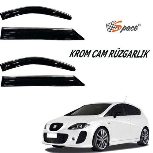 Krom Cam Rüzgarlığı 1.2Mm Seat Leon 2004-2010 4'Lü / Caru451