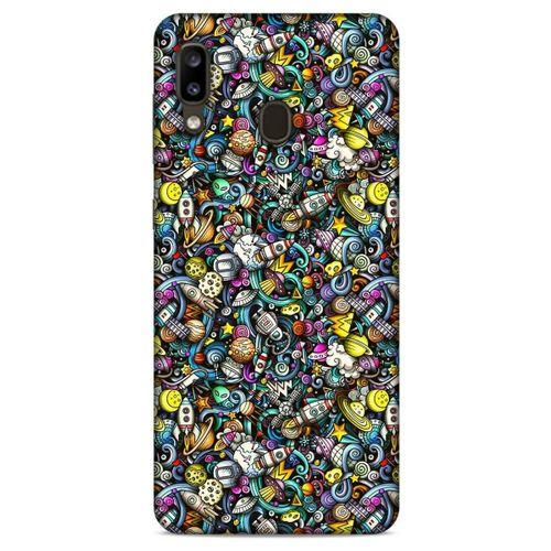 Graffitix (48) Desenli Silikon Kapak Samsung Galaxy A20 Kılıf