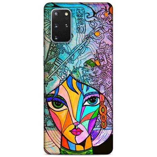 Lopard Samsung Galaxy S20 Plus Uyumlu Kılıf Sürreal Yüzler ♀ (48) Bumper Kılıf Desenli
