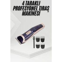 Tıraş Makinesi 4 Başlıklı Paslanmaz Çelik Bıçaklı Tüm Saç Tiplerine Uygun