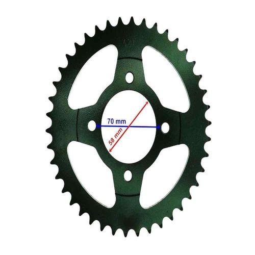 MONDİAL Z-One 150-180 Arka Dişli 428-42T İç 58 Mm 4 Delik Ind Öm