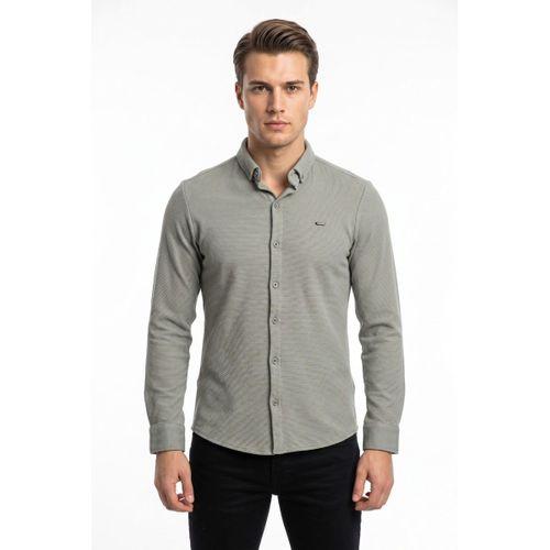 Erkek Spor Slim Fitt Uzun Kol  Gömlek BGL-ST05439