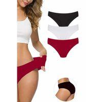 3 Adet Kadın Dikişsiz Lazer Kesim Esnek İz yapmayan Külot S5