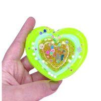 Eğlenceli Stres Atıcı Sukuşi Slime Şekilli Kalp Pasta Poşette