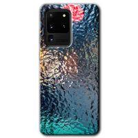 MRCİLETİSİM MRCİLETİSİM Samsung Galaxy S20 Ultra Kılıf HD Desen Baskılı Arka Kapak + Temperli Cam - Blur Cam