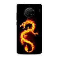 Xiaomi Redmi Note 9 5g Kılıf Dragons (26) Tpu Silikon Kılıf Tatoo Ateş Ejderhası