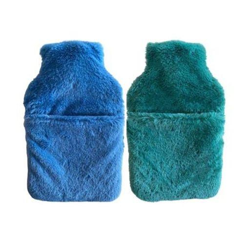 Sıcak Su Torbası 2 Adet,Cepli Peluş Termofor 32,5X17,5Cm  1500 Ml