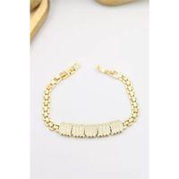 Taşlı Xuping Bileklik - Altın